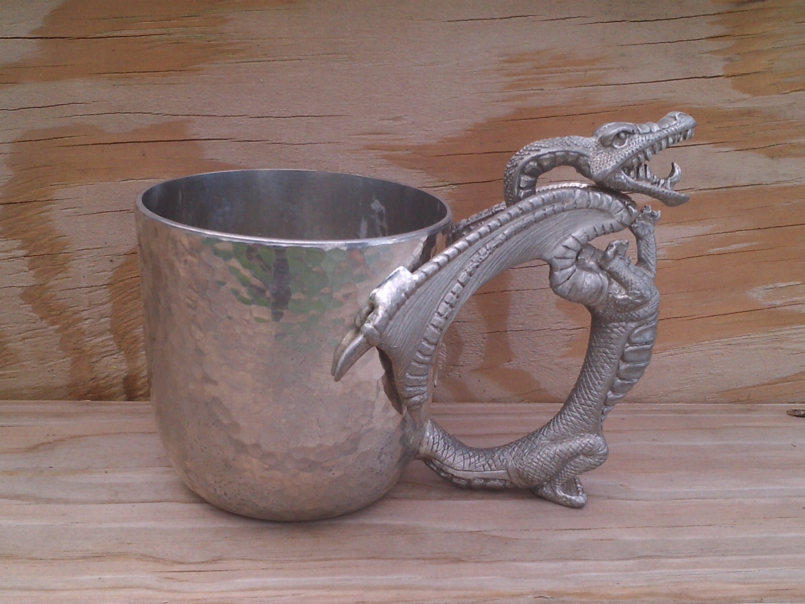 Handcrafted pewter siberiandragon