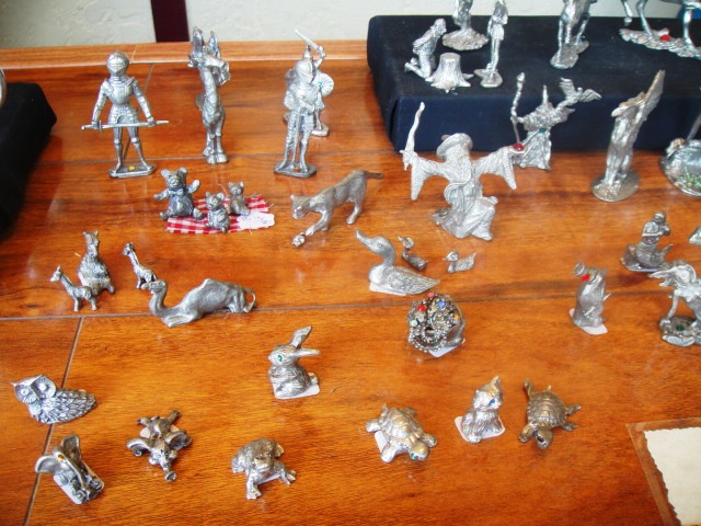 Handcrafted pewter castings