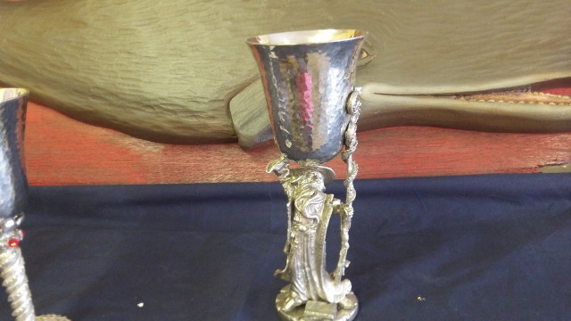 Handcrafted pewter wizardwithscarf